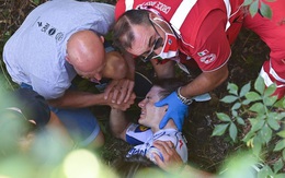 Một tay đua rớt khe núi ở giải Il Lombardia 2020