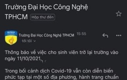 'Sinh viên HUTECH trở lại trường ngày 11-10' là tin giả