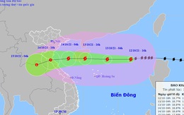 Bão số 8 hướng vào Thanh Hóa - Quảng Bình, suy yếu trước khi đổ bộ