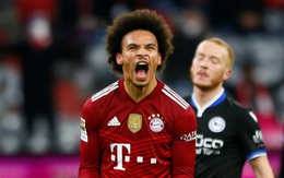 Sane tỏa sáng giúp Bayern thắng tối thiểu đội yếu Arminia