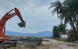 Có phải bãi biển du lịch Dốc Lết bị phá để làm bờ kè?