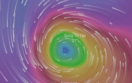 Bão số 9 đang quét qua Song Tử Tây, gió cấp 13-14
