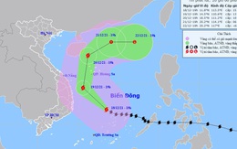 Bão số 9 lên cấp 15, cách Khánh Hòa - Bình Định 470km, gió giật cấp 17 ở Trường Sa