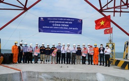 Kéo dây vượt biển công trình 220kV Kiên Bình - Phú Quốc