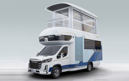 Chiếc xe có thể mở rộng thành căn biệt thự hai tầng hiện đại