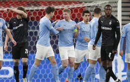 Man City dễ dàng ghi tên vào tứ kết Champions League