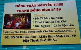 Làm rõ thông tin thầy đồng chuyên 'bắt tà ma, chữa bệnh COVID'