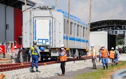 Thêm 3 toa tàu metro số 1 về depot Long Bình để chuẩn bị chạy thử nghiệm