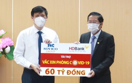 Sovico Group và HDBank ủng hộ 60 tỉ đồng cho chương trình vắc xin phòng ngừa COVID-19