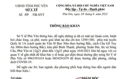 Phú Yên thông báo khẩn tìm người tiếp xúc tài xế dương tính với SARS-CoV-2