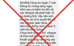 Công an quận 7 nói thông tin 'kiểm tra phát hiện 12 shipper dương tính' là không chính xác