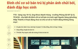 Phản hồi thông tin 'Đình chỉ cơ sở bán trú bị phản ánh chửi bới, đánh đập học sinh'