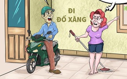 Xe cạn xăng rồi, ngày mai đi làm kiểu gì bà ơi!?