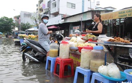 Triều cường lên đỉnh lại đúng giờ tan tầm