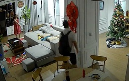Chồng nhậu về khuya bị vợ cầm roi rượt chạy quanh nhà