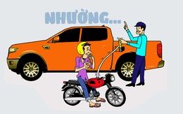 Nhường 'cơm' cho xe