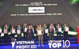 ABInBev ba năm liên tiếp lọt Top 10 Công ty đồ uống uy tín năm 2022