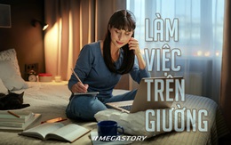 Làm việc trên giường, có bình thường?