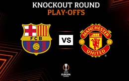 Man Utd chạm trán Barcelona tại play-off Europa League