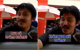 Anh bán vé số thật thà nhất quả đất