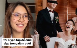 Cô gái 'luyện cười' để có ảnh cưới đẹp để đời