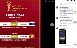 Cổ động viên Thái Lan kêu gọi 'Timor Leste dạy Việt Nam đá bóng'