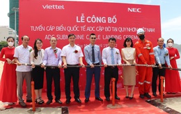 Viettel công bố cập bờ tuyến cáp ADC, băng thông lớn nhất Việt Nam