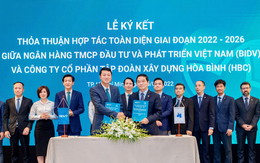 BIDV và Tập đoàn Xây dựng Hòa Bình ký kết hợp tác toàn diện