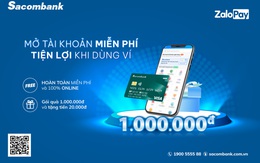 Có thể mở tài khoản Sacombank trên ví ZaloPay