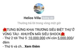 Công an vào cuộc vụ hàng trăm khách bị lừa tiền đặt cọc 'Helios Villa' ở Vũng Tàu