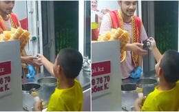 Chàng trai bán kem Thổ Nhĩ Kỳ quạu vì bị bé trai đùa nhây