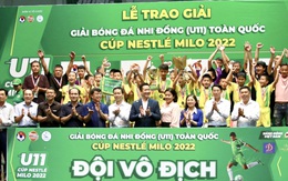 Sông Lam Nghệ An vô địch Giải bóng đá nhi đồng toàn quốc 2022