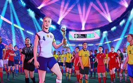 Huỳnh Như xuất hiện trên poster World Cup, đứng ở vị trí 'đắc địa'