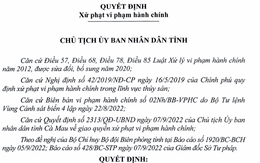 Một chủ tàu cá ở Cà Mau bị phạt gần 1,4 tỉ đồng và tịch thu tàu