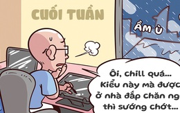 Cuối tuần trời mưa, đắp mền ngủ cho sướng