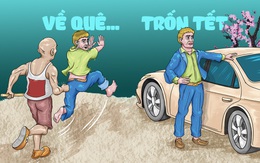 Về quê ăn Tết kèm... trốn nợ