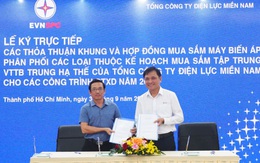 EVNSPC: Ký kết thỏa thuận khung và hợp đồng mua sắm máy biến áp năm 2023