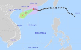 Bão số 4 đang ở trên vùng biển Trung Quốc, Biển Đông sóng cao, động mạnh