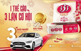 Bia 333 khuyến mãi dịp Tết với tổng giải thưởng 50 tỉ đồng