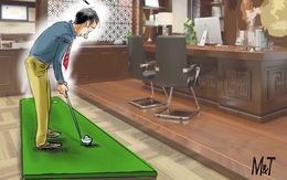 Thỏa mãn thú vui đánh golf mà không bay chức