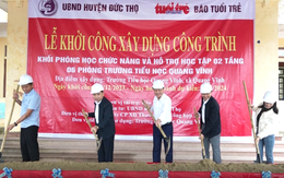 Khởi công khối phòng học 'Điểm trường vượt lũ' ở Hà Tĩnh