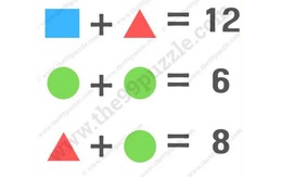 Thử thách IQ: Tìm giá trị của hình chữ nhật