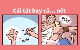 Cái tát bay cả... nết