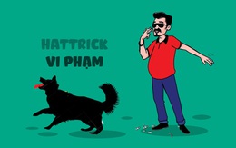 Chủ chó và cú hattrick vi phạm ở nơi công cộng