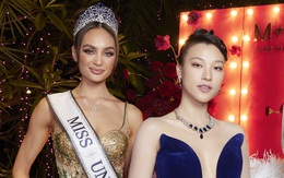 Á hậu Hoàng Oanh đọ dáng cùng đương kim 'Miss Universe'