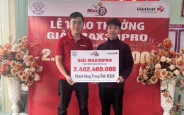 Người nhận giải đặc biệt Max 3D Pro 2,4 tỉ đồng ‘không che mặt’