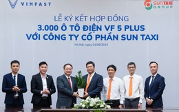 Sun Taxi mua 3.000 xe điện VinFast VF 5 Plus