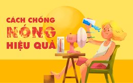 Té ngửa với cách chống nóng... hiệu quả tức thì