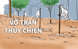 Vỡ trận thủy chiến, tung cờ trắng xin hàng