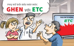 Phụ nữ đánh ghen với thu phí tự động ETC